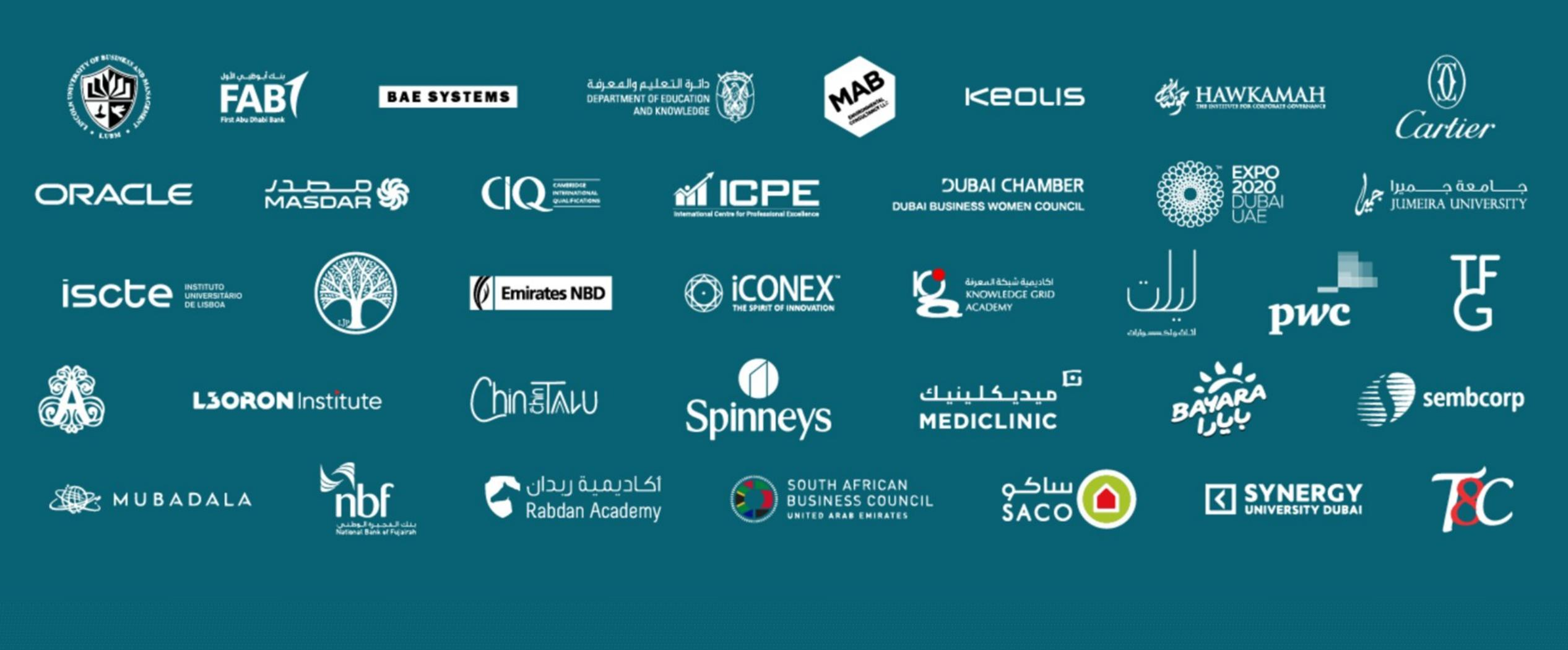 Selection of institutions and organisations that have partnered with PCL
